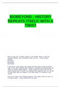 BIOBEYOND - HISTORY REPEATS ITSELF, WITH A TWIST