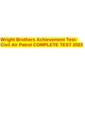 Wright Brothers Achievement TestCivil Air Patrol COMPLETE TEST 2023