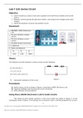 PHYS 2125 Physics Lab II_Lab-7 (LK) Series Circuit