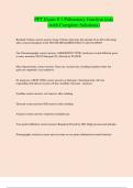 PFT Exam # 1 Pulmonary function tests (with Complete Solutions)