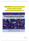 Psychopharmacology Drugs, The Brain, and Behavior 4TH Edition Meyer, Farrar, biezonski, Yates