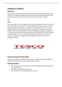 Essay Unit 1 - Exploring Business  assignment 2  on tesco (graded distinction)