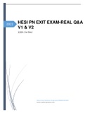 2023 HESI PN EXIT EXAM-REAL Q&A V1&V2| 100% Verified