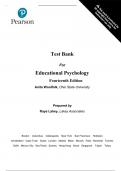 Educational Psychology, 14th edition by Anita Woolfolk Test Bank, Questions and Answers (All Chapters)