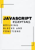 JavaScript Essentials ,Building Blocks and Functions