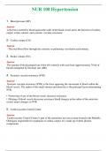 NUR 108 ( LATEST 2024 / 2025 ) HYPERTENSION | GRADED A+ QUESTIONS AND ANSWERS (SOLVED)