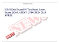 HESI Exit Exam PN Test Bank Latest Exam 2020