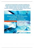 TEST BANK FOR FOUNDATIONS OF MATERNAL-NEWBORN AND WOMEN'S HEALTH NURSING 8TH EDITION BY SHARON MURRAY| EMILY  MCKINNEY| KAREN HOLUB| RENEE JONES| KRISTIN SCHEFFER| COVERING CHAPTERS 1-28| COMPLETE NEWEST VERSION | 100% VERIFIED ANSWERS