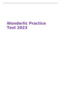 Wonderlic Practice Test 2023