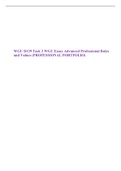 WGU D129 Task 2 WGU Essay Advanced Professional Roles and Values (PROFESSIONAL PORTFOLIO)