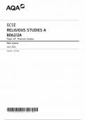 2024 AQA GCSE Religious Studies A Paper 2A (8062/2A: Thematic Studies)