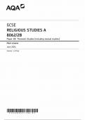 2024 AQA GCSE Religious Studies A mark scheme Paper 2B (8062/2B: Thematic Studies)