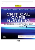 Title: Test Bank for Critical Care Nursing: Diagnosis and Management 9th Edition by Linda Urden, Kathleen Stacy & Mary Lough