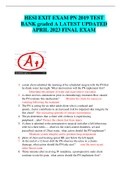 HESI EXIT EXAM PN 2019 TEST BANK graded A LATEST UPDATED APRIL 2023 FINAL EXAM