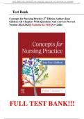 Test Bank Concepts for Nursing Practice 4th Edition Author:Jean Giddens All Chapters With Questions And Answers Newest Version 2024-2025|| Available In PDF||A+ Guide