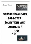 FIN3701 EXAM PACK 2024/2025  {QUESTIONS AND ANSWERS }