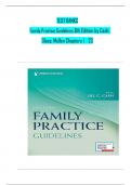 TEST BANKS For Family Practice Guidelines, 6th Edition by Jill C. Cash; Cheryl A. Glass, Verified Chapters 1 - 23, Complete Newest Version