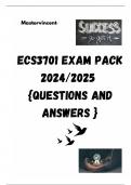 ECS3701 EXAM PACK 2025  {DETAILED QUESTIONS AND ANSWERS }COMPILED FROM RECENT EXAM PAST PAPERS WITH ANSWERS