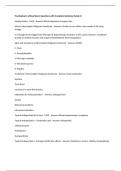 Psychopharm refined Exam Questions with Complete Solutions Rated A+ Antipsychotics - MOA - Answers Blocks dopamine receptor sites What is Neuroleptic Malignant Syndrome - Answers Usually occurs within a few weeks of the drug change it is thought to be tri