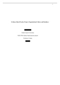 NUR 590 Topic 2 Assignment Benchmark - Evidence-Based Practice Project Proposal Organizational Culture and Readiness Spring 2023