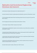 Hydraulics And Geotechnical Engineering Questions And Answers