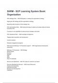 SHRM - SCP Learning System Book: Organization Exam Questions with complete solutions latest 2024/2025( A+ GRADED 100% VERIFIED).