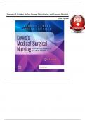 Test Bank For Lewis Medical Surgical Nursing 12th edition Latest Updated 2024|Chapter 1-69 Complete Solutions - 100% Verified Solutions- With 24 x 7 Active Helpline