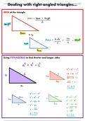 Right Angled Triangles - Area, Pythagoras and Trigonometry