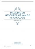 College aantekeningen Inleiding en geschiedenis van de psychologie (595101-B-5) 