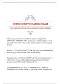 CEPSCI CERTIFICATION EXAM WITH GUARANTEED ACCURATE ANSWERS 