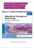 Test Bank For Medical Surgical Nursing 5th Edition By Holly K. Stromberg, All Chapters 1-49 Latest Update |complete solution |Grade A+