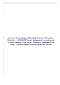 (Answered)Assessing and Treating Patients with Anxiety Disorders / NURS 6630 Week 6 Assignment: Assessing and Treating Patients With Anxiety Disorders_Examined Case Study: A Middle-Aged Caucasian Man With Anxiety