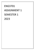 ENG3701 ASSIGNMENT 1 SEMESTER 1 2023