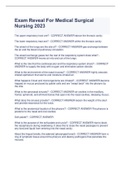 Exam Reveal For Medical Surgical  Nursing 2023