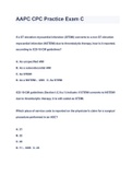 AAPC CPC Practice Exam C 2023 QUESTIONS & ANSWERS ( A+ GRADED 100% VERIFIED)