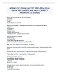 ARDMS SPI EXAM LATEST 2023-2024 REAL EXAM 150 QUESTIONS AND CORRECT ANSWERS | A GRADE