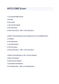 APCO EMD Exam QUESTIONS & ANSWERS 2023 ( A+ GRADED 100% VERIFIED)