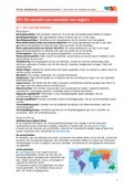Samenvatting H1 | De wereld: een mozaïek van regio's - De Geo Wereld: Globalisering (5/6 VWO)