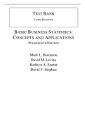 Basic Business Statistics 14e Mark Berenson David Levine Kathryn Szabat (Solution Manual with Test Bank)	