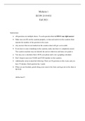 Clemson Econ 2110 Midterm 1 Answers 