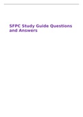 SFPC Study Guide Questions and Answers