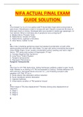 NIFA ACTUAL FINAL EXAM GUIDE SOLUTION WITH LATEST AND ALL CORRECT QUETIONS AND ANSWERS|RATED A+