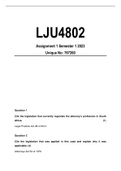 LJU4802 Assignment 1 Semester 1 2023