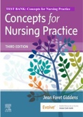 Test bank for Concepts for Nursing Practice 3rd Edition by Jean Foret Giddens / Chapter 1-57/ Complete Guide.