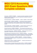 WGU C213 EXAM QUESTIONS WITH COMPLETE SOLUTION