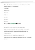 AAPC - CRC TEST 1 Questions and Answers  graded A+