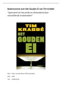 Boekrecensie over Het goude ei van Tim Krabbé