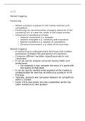 Summary  Unit 1 - Developing New Business Ideas market position