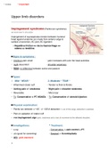 Orthopedics - Upper limb disorders