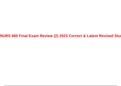 NURS 660 Final Exam Review (2) 2023 Correct & Latest Revised Study Guide.